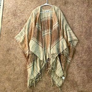 Tan and Copper Boho Shaw